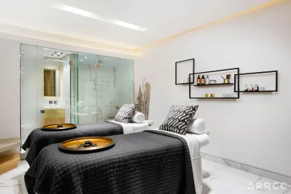 LUME Beauty Atelier treatment room with quiet, tactile detailing