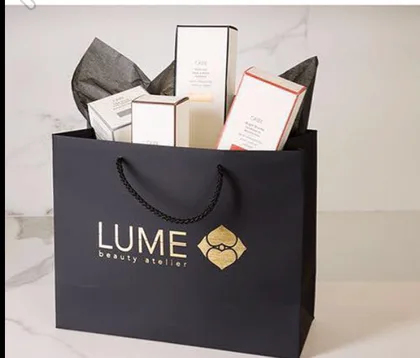 LUME Beauty Atelier branded packaging and product presentation